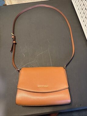 Michael Kors Cognac Leather Crossbody Bag